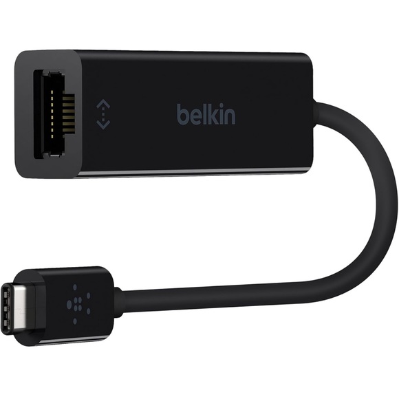 Belkin USB-C to Ethernet Adapter 14cm (5in) - Picture 1 of 6